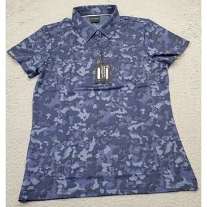 Dunning Polo‎ Shirt Womens Medium Multi Camo Cool Max Golf Performance D2S25K161